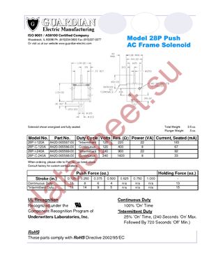 28P-C-120A datasheet  